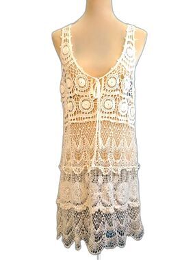 ChoA Crochet Lace Swim Cover Up Dress